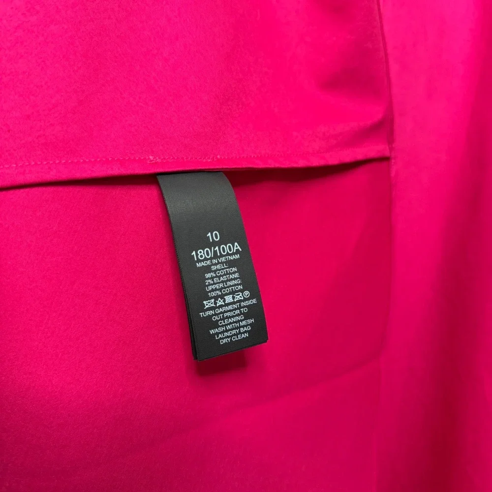 NWT Kate Spade Poplin One Shoulder Sabrina Dress Bow Midi Pink Rosa Plum Size 10